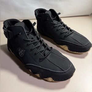 FLYLAND Women's Casual Leather Fashion Sneakers Handmade Ankle Chukka Boots Sz 6